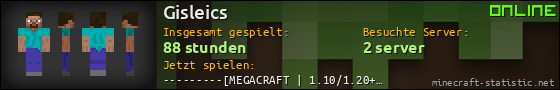 Benutzerleisten 560x90 für Gisleics