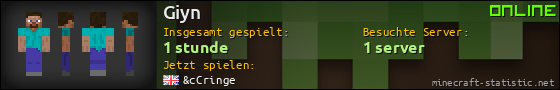 Benutzerleisten 560x90 für Giyn