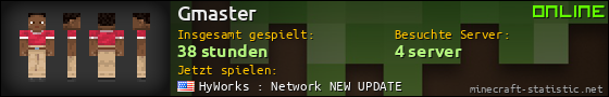 Benutzerleisten 560x90 für Gmaster