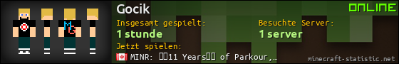 Benutzerleisten 560x90 für Gocik