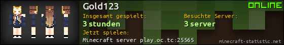 Benutzerleisten 560x90 für Gold123