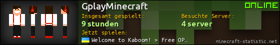 Benutzerleisten 560x90 für GplayMinecraft