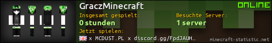 Benutzerleisten 560x90 für GraczMinecraft