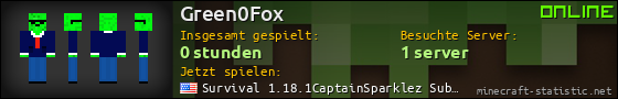 Benutzerleisten 560x90 für Green0Fox