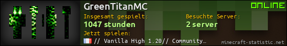 Benutzerleisten 560x90 für GreenTitanMC