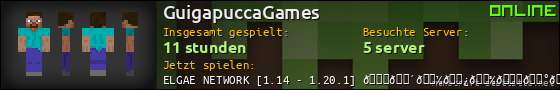 Benutzerleisten 560x90 für GuigapuccaGames