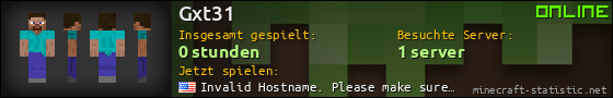 Benutzerleisten 560x90 für Gxt31