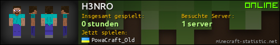 Benutzerleisten 560x90 für H3NRO