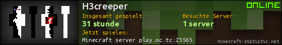 Benutzerleisten 560x90 für H3creeper