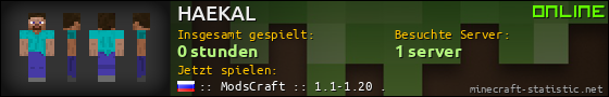 Benutzerleisten 560x90 für HAEKAL