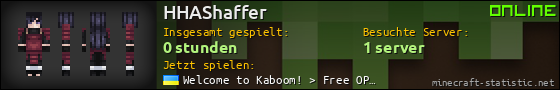 Benutzerleisten 560x90 für HHAShaffer