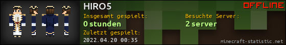 Benutzerleisten 560x90 für HIRO5