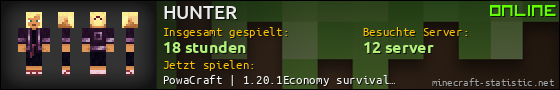 Benutzerleisten 560x90 für HUNTER