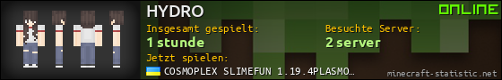 Benutzerleisten 560x90 für HYDRO