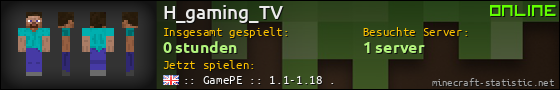 Benutzerleisten 560x90 für H_gaming_TV