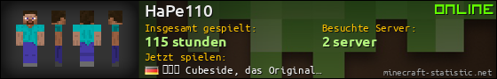 Benutzerleisten 560x90 für HaPe110
