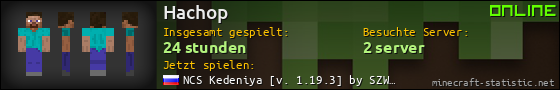 Benutzerleisten 560x90 für Hachop