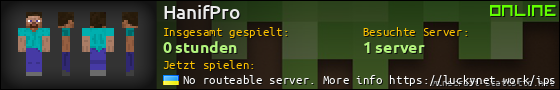Benutzerleisten 560x90 für HanifPro