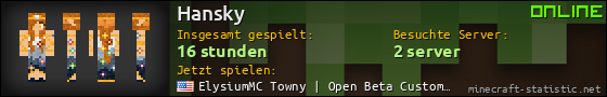 Benutzerleisten 560x90 für Hansky
