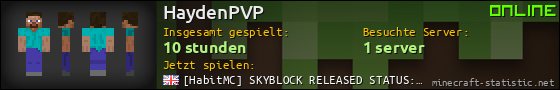 Benutzerleisten 560x90 für HaydenPVP