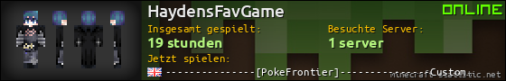 Benutzerleisten 560x90 für HaydensFavGame