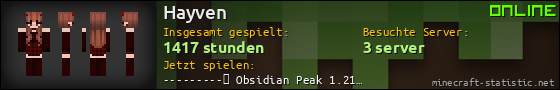 Benutzerleisten 560x90 für Hayven