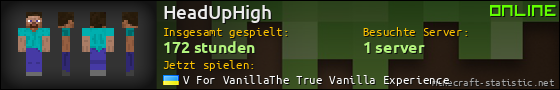 Benutzerleisten 560x90 für HeadUpHigh