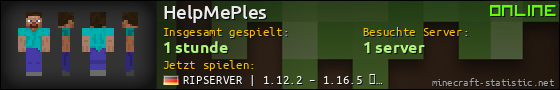 Benutzerleisten 560x90 für HelpMePles