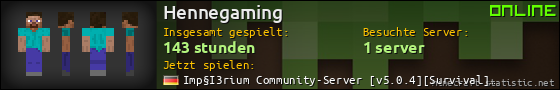 Benutzerleisten 560x90 für Hennegaming