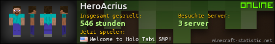 Benutzerleisten 560x90 für HeroAcrius