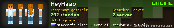 Benutzerleisten 560x90 für HeyHasio