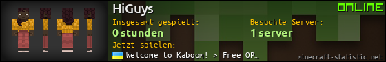 Benutzerleisten 560x90 für HiGuys