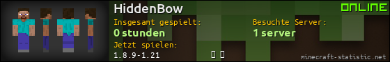 Benutzerleisten 560x90 für HiddenBow