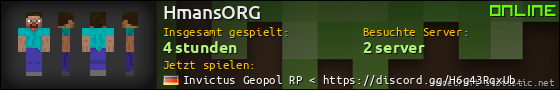 Benutzerleisten 560x90 für HmansORG