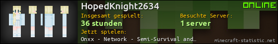 Benutzerleisten 560x90 für HopedKnight2634