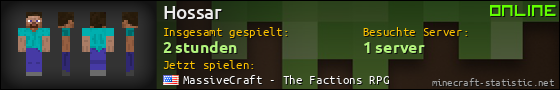 Benutzerleisten 560x90 für Hossar