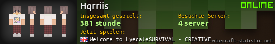 Benutzerleisten 560x90 für Hqrriis