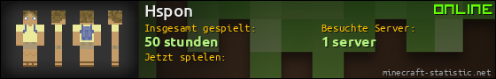 Benutzerleisten 560x90 für Hspon
