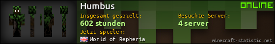Benutzerleisten 560x90 für Humbus
