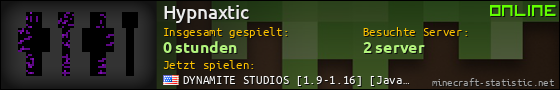 Benutzerleisten 560x90 für Hypnaxtic