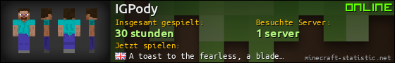 Benutzerleisten 560x90 für IGPody
