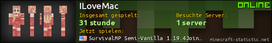 Benutzerleisten 560x90 für ILoveMac