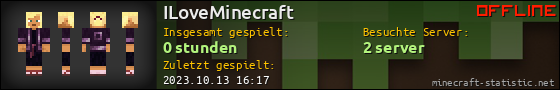 Benutzerleisten 560x90 für ILoveMinecraft