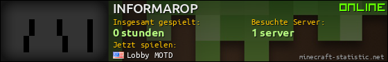 Benutzerleisten 560x90 für INFORMAROP