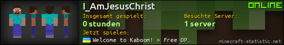 Benutzerleisten 560x90 für I_AmJesusChrist