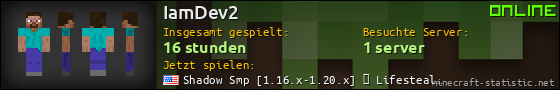 Benutzerleisten 560x90 für IamDev2