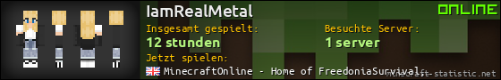 Benutzerleisten 560x90 für IamRealMetal