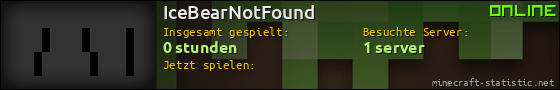 Benutzerleisten 560x90 für IceBearNotFound