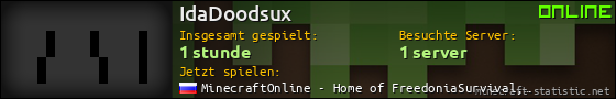 Benutzerleisten 560x90 für IdaDoodsux