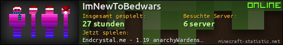 Benutzerleisten 560x90 für ImNewToBedwars